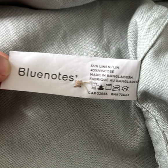 Bluenotes Men’s Casual Linen Blend Button Down, Size Large - Picture 7 of 7